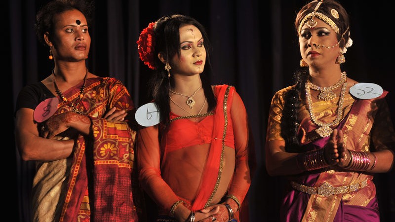Hijra celebrate with a beauty talent show during the evening. Image by Mohammad Asad. Copyright Demotix (10/11/2014)