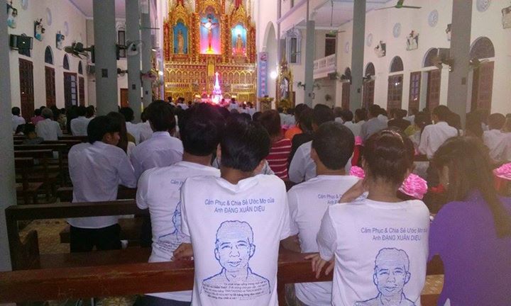 Katolická diecéze ve městě Vinh. Fotografie ze stránky přívrženců na Facebooku.