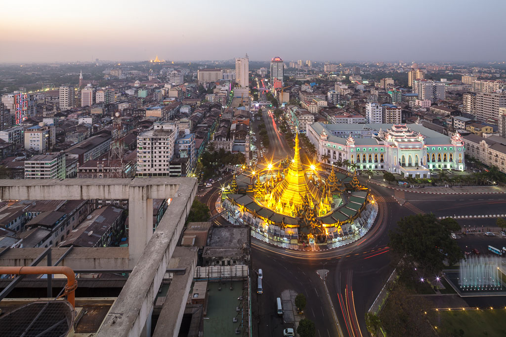 Aerial view of Yangon. Photo by Manuel Oka for Yangon Architectural Guide (DOM Publishers, 2015)