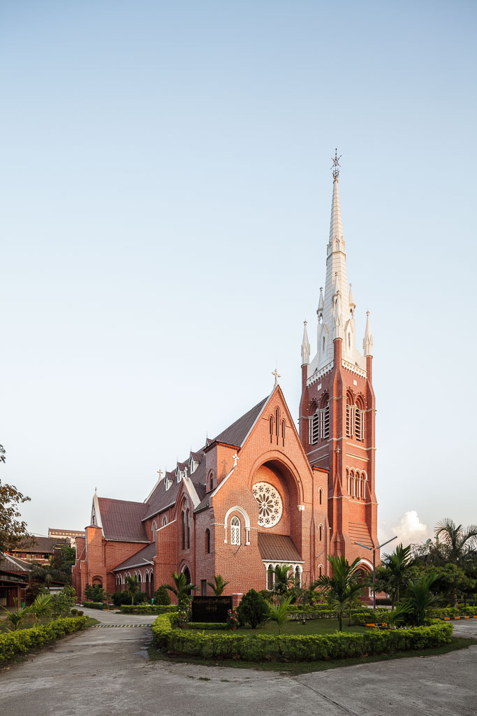 "The Holy Trinity Cathedral is the main Anglican church in Yangon." Photo by Manuel Oka for Yangon Architectural Guide (DOM Publishers, 2015)