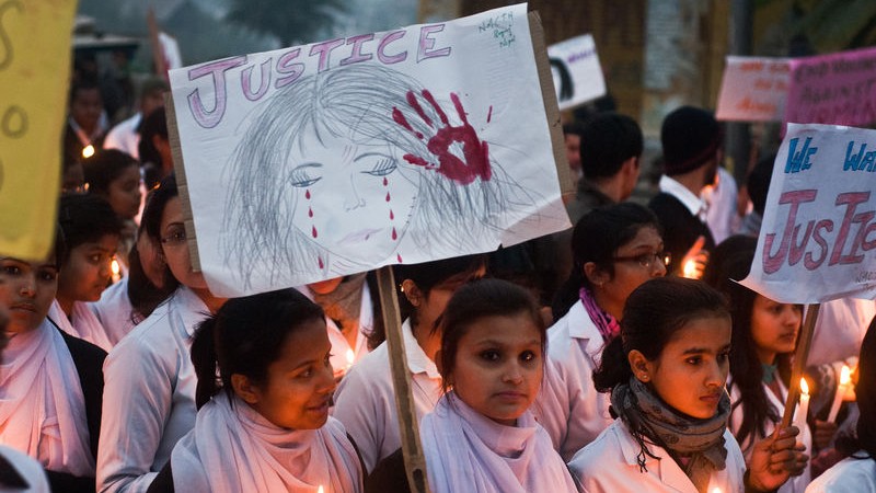 The students of National Medical College at Birgunj (Nepal) participating in a candlelight rally showing their solidarity in the on going agitation against the gang rape in Birgunj, Nepal & New Delhi, India. Image by Manish PAudel. Copyright Demotix (24/12/2012)