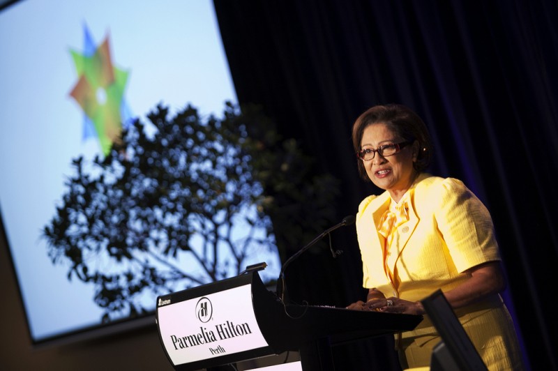 The Hon Kamla Persad Bissessar; photo © Brooke Miles / Commonwealth Foundation, used under a CC BY-NC-ND 2.0 license. 