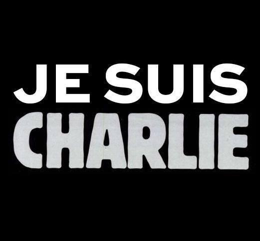 The "Je Suis Charlie" slogan, uploaded by flickr user Clément Belleudy; used under a CC BY-SA 2.0 license. 