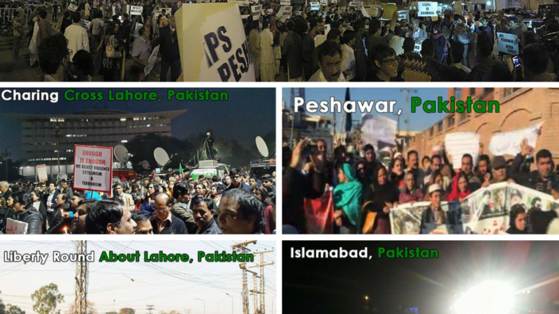 Collage of local protests. Image by Sana Jamal.