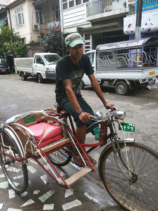rangoon trishaw driver