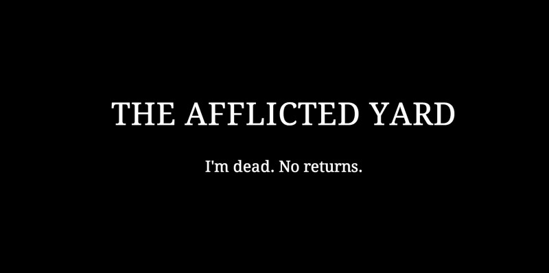 Screenshot of The Afflicted Yard website after Peter Dean Rickards' death on December 31, 2014. 