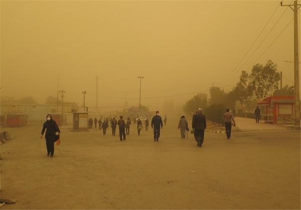 "These days #Iran is sad ,#Khuzestan has been surrounded by dust .#mustseeiran #Iranlandscape #KhuzestanCantBreathe" Tweeted by twitter user @IranLandscape on Feb 13, 1015. 