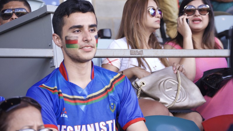 Afghani supporters were also colourful. Image by Rezwan (18/2/2015)