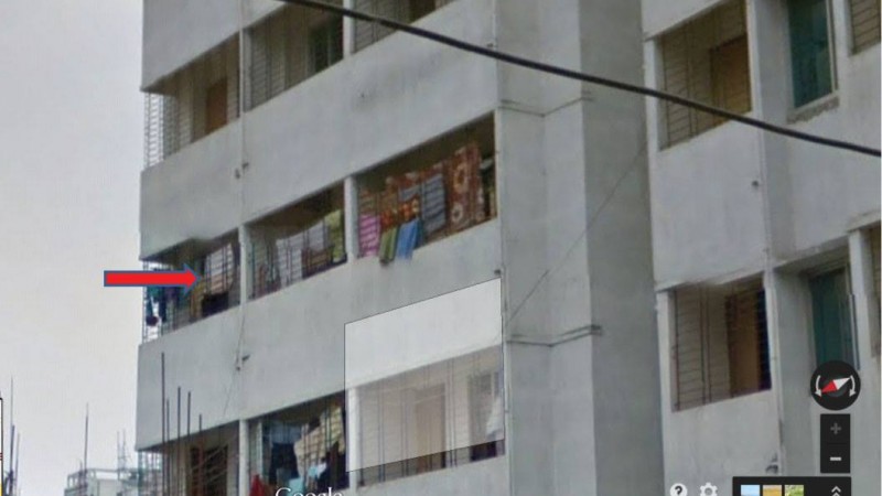 #GoogleStreetView এ নিজের লুঙ্গি দেখে খুবই মজা পাইলাম।।  [Amused to see my Lungi (a Sarong like cloth) in Google Streetview]