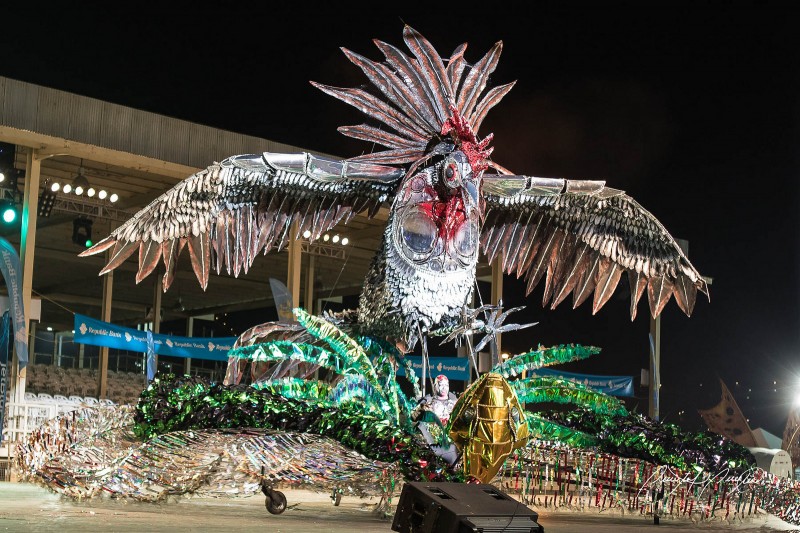 Roland St. George's 2015 portrayal, which won the King of Carnival title. Photo by Quinten Questel, used under a CC BY-NC-ND 2.0 license. 