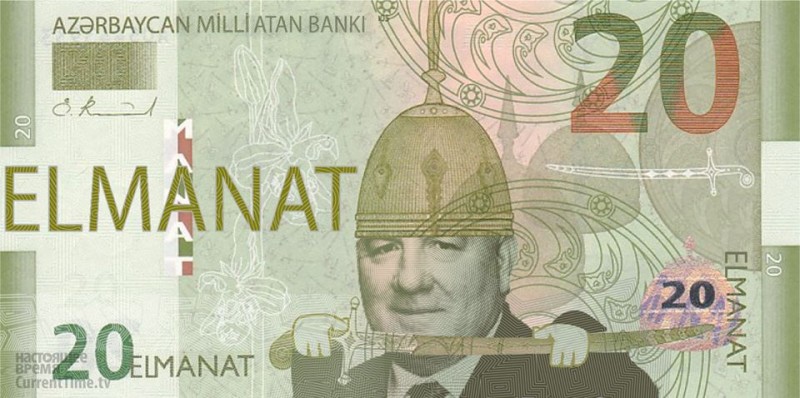 The chief of Azerbaijan's national bank has become a figure of fun - and hatred. Widely shared.