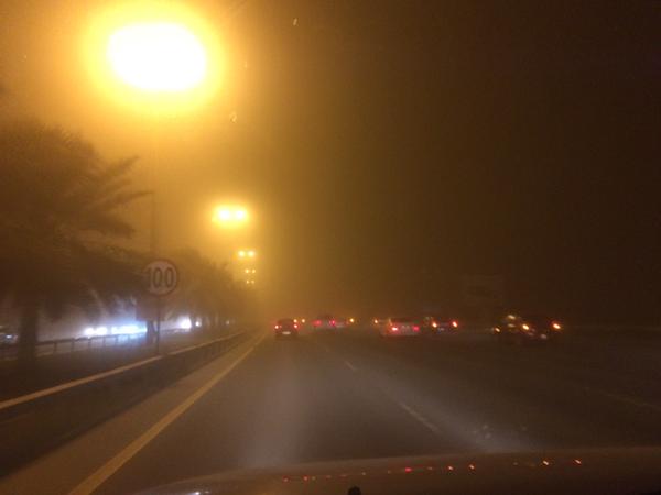 Dust storm in Bahrain. Photograph shared on Twitter by Manama Voice 
