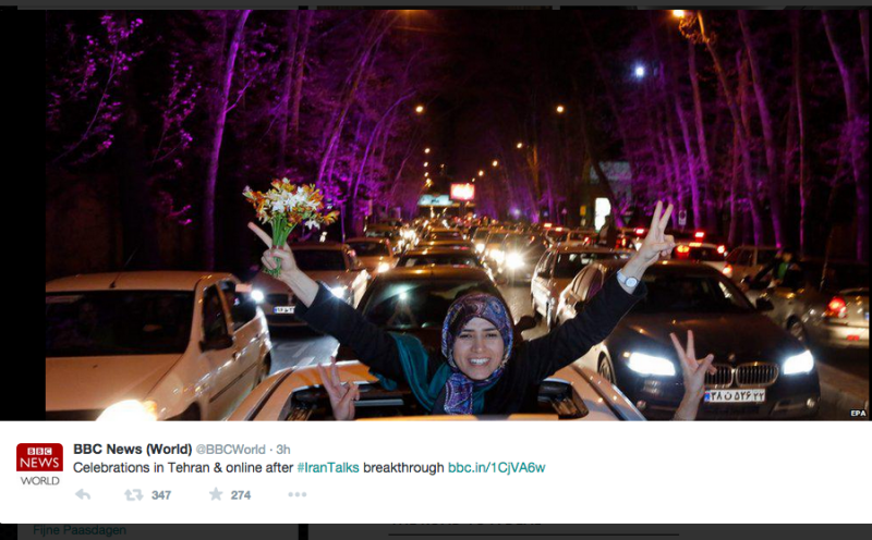 Let's just stop and appreciate the happiness from #IranTalks.