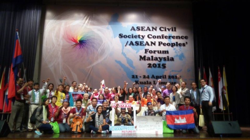 Some of the delegates of the ASEAN Peoples' Forum