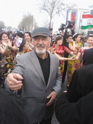 Bozor Sobir in Navruz celebrations in Khujand city of Tajikistan. March 2015. Picture from the poet's Facebook account