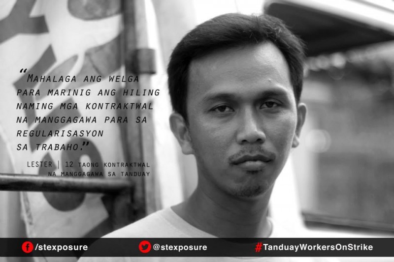 “The strike is important so the demands of us contractual workers for regularization of work will be heard.” - Lester, 12-year contractual worker in Tanduay.