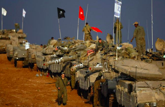 Israeli Army tanks by the Gaza border (Amir Farshad Ebrahimi / Creative Commons)