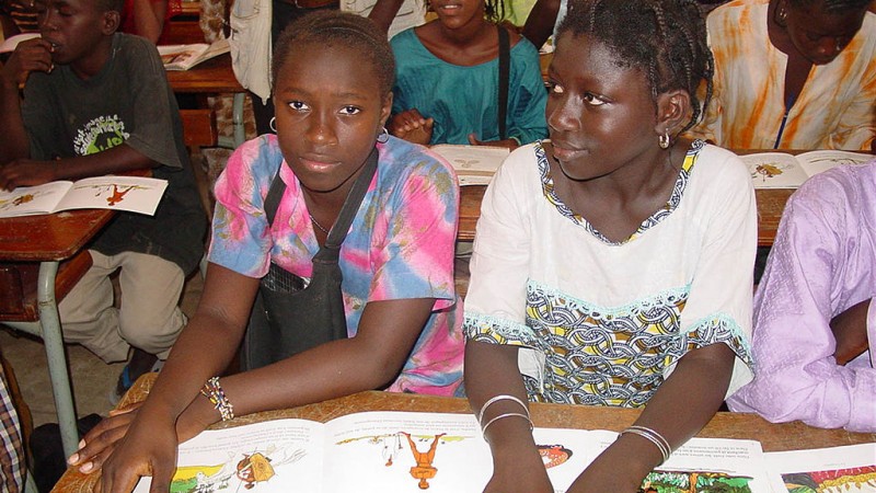 Students in Senegal. Public Domain 