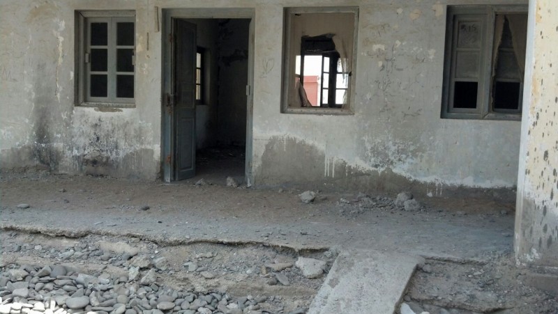 The dilapidated state of the Pasni Rural Health Center (Source: PakVoices)