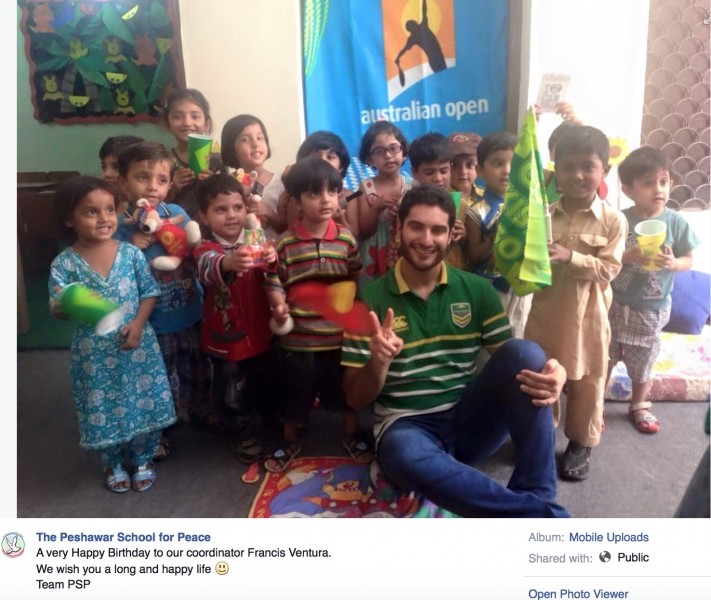 Screenshot from Peshawar Public School Facebook page
