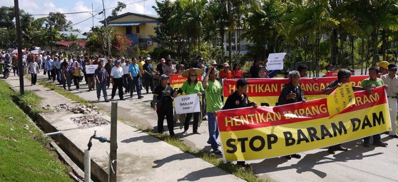 Rally against Baram Dam project. Photo from Sarawak Report