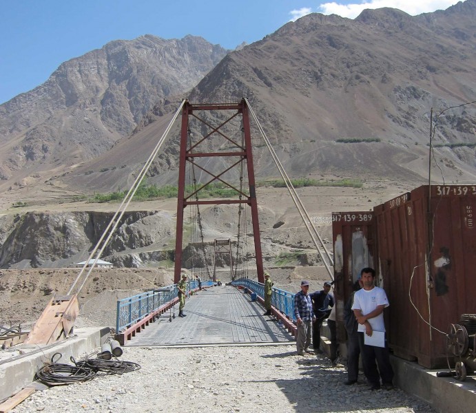 The Tajik-Afghan border. Photo courtesy of Caravanistan. 
