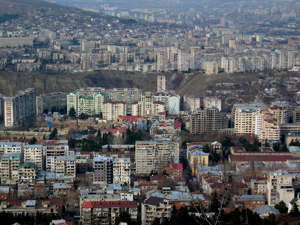 Arial View of Tbilisi