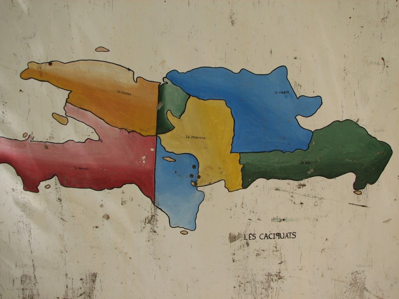 Map of Haiti and the Dominican Republic; image by Jay Clark, used under a CC BY 2.0 license.