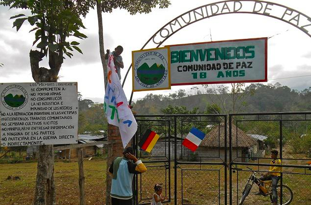 The Peace Community of San José de Apartadó celebrated its 18th Anniversary in March 2015. (Nikki Drake)