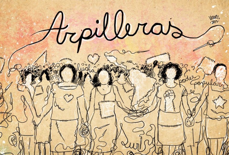 Art made by Brazilian cartoonist Vitor to the Arpilleras project. (Image: Arpilleras: Bordando a resistência/Facebook)
