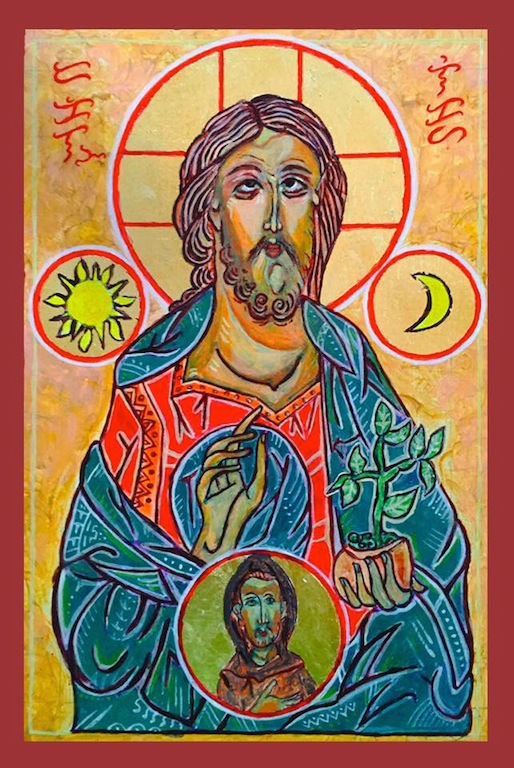 The icon 'Jesus of Creation' was made by a Filipino Catholic priest in response to the publication of Pope Francis' encyclical on the environment 'Laudato Si' 