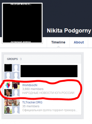 Nikita Podgorny's membership of Worldsochi Facebook group.