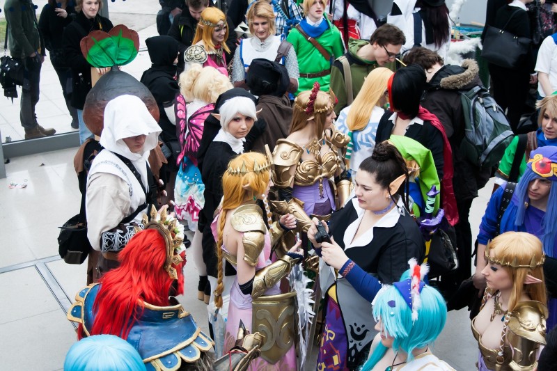 cosplayers in europe