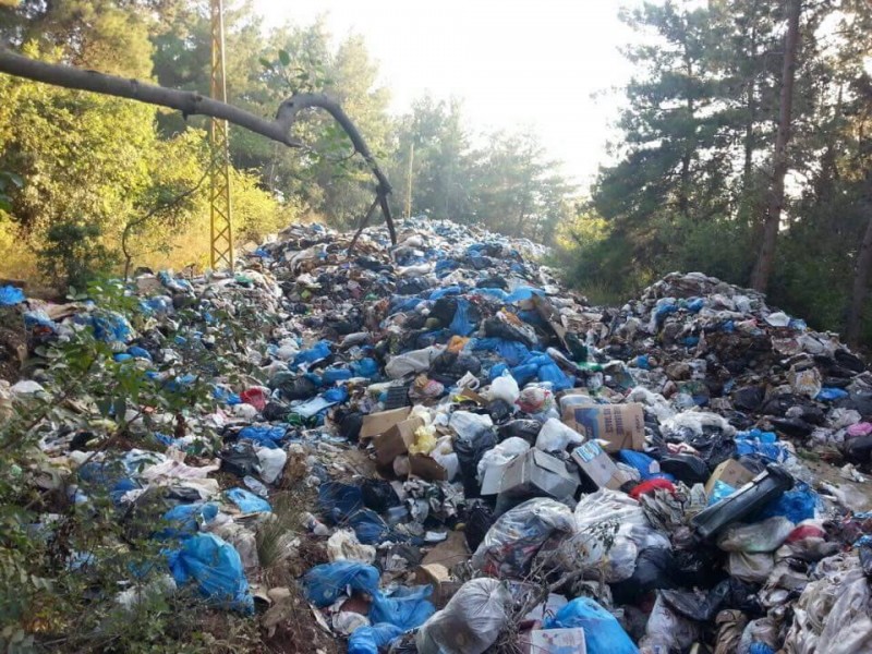Lebanon's garbage disposed in a hazardous manner, which harms the environment. Photograph from the official page of the You Stink movement 