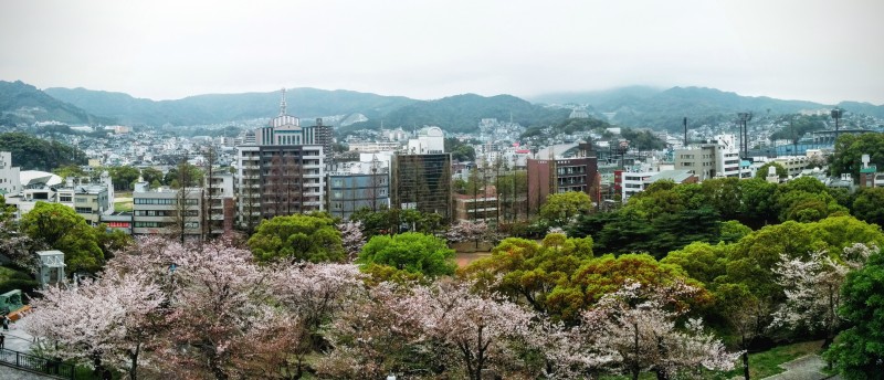 Het epicentrum van de atoombom in 2015 - Urakami, Nagasaki