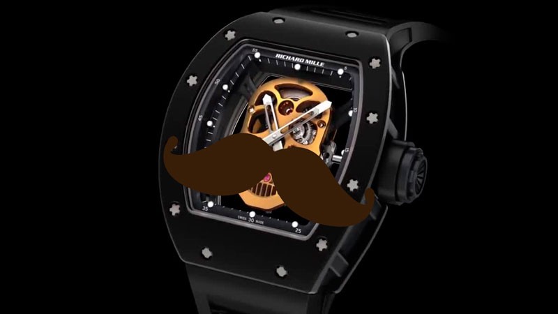 The mustachioed Richard Mille RM 52-01. Image edited by Kevin Rothrock.