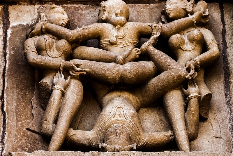 "Sex with assistance,"  Khajuraho, Madhya Pradesh, India. Photo by Kaiban via Flickr (CC BY-ND 2.0)