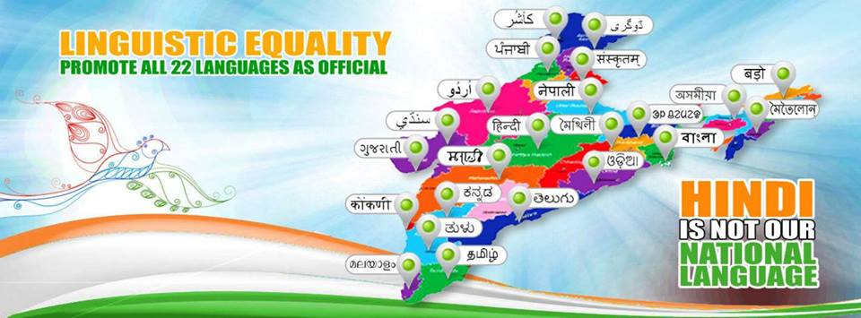 Image courtesy Bengaluru based Promote Linguistic Equality Facebook Page.