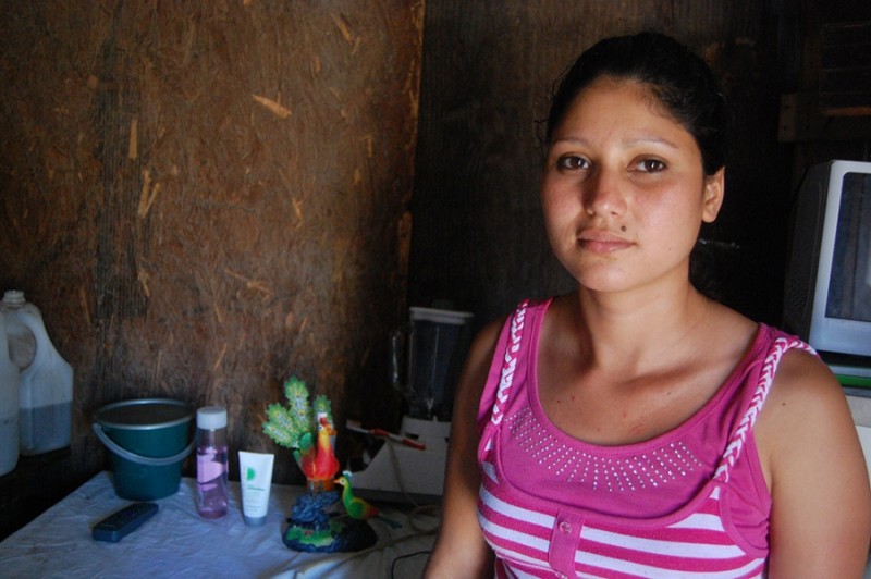 Exania Obregon is a single mom who sought help under Law 779 after being attacked by her ex-husband.  She says the police didn’t take her case seriously, and her ex-husband was never arrested or even charged. Credit: Sara Van Note. Used with PRI's permission