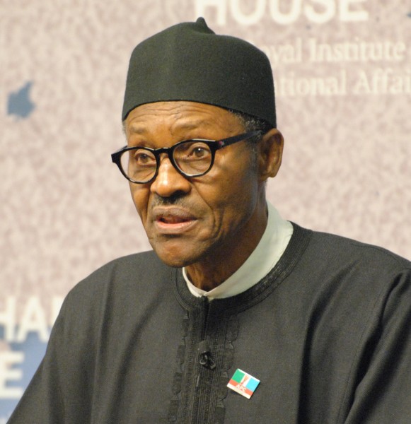 President Muhammadu Buhari in Chatham House, 26 February 2015. [Image released to public domain by Chatham House licensed under the Creative Commons Attribution 2.0] 