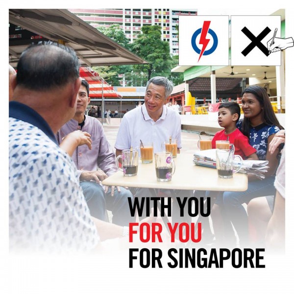 Singapore Prime Minister Lee Hsien Loong meets with constituents. Photo from the Facebook page of People's Action Party
